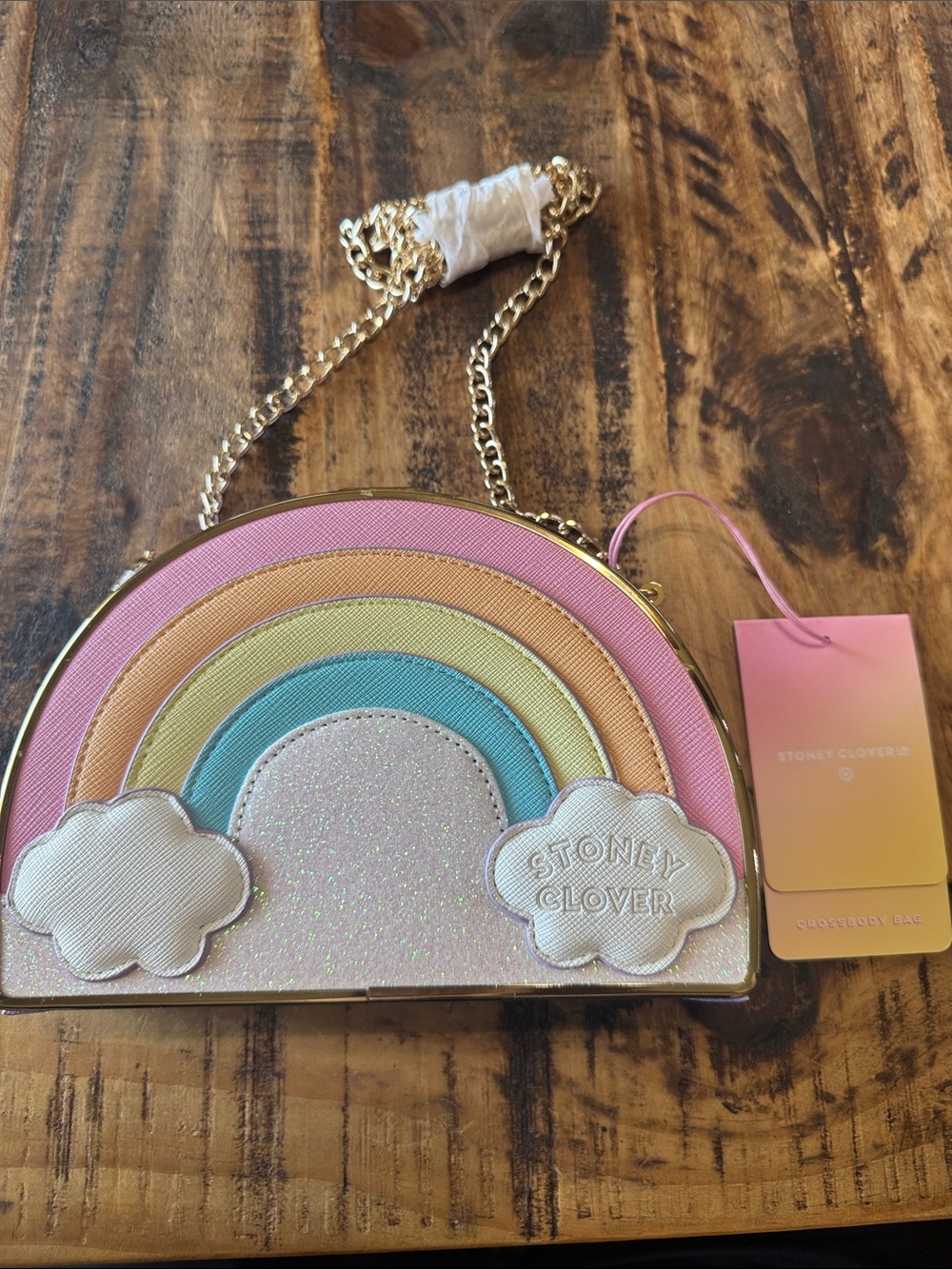 Rainbow Crossbody Bag - Pink